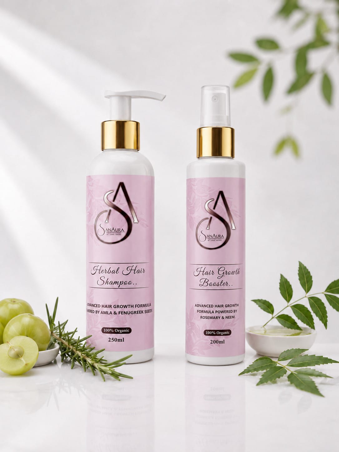 SanAura Hair Growth Combo (Shampoo+Booster)