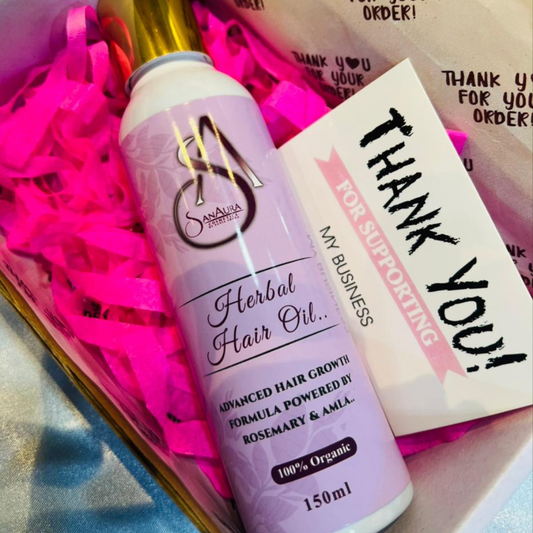 SanAura Herbal Hair Oil 150ml – Natural Hair Growth Formula