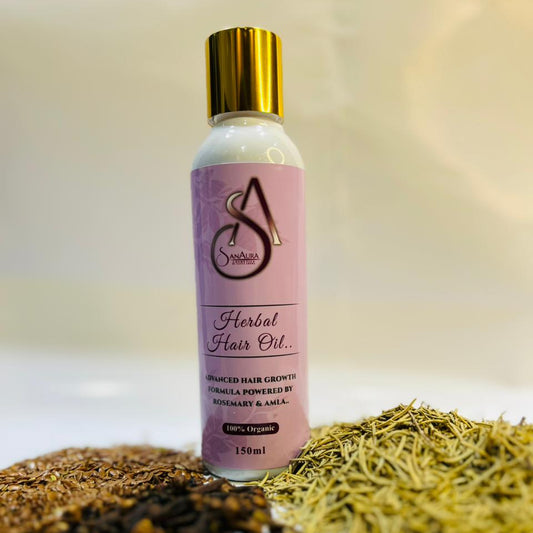 SanAura Herbal Hair Oil 150ml – Natural Hair Growth Formula