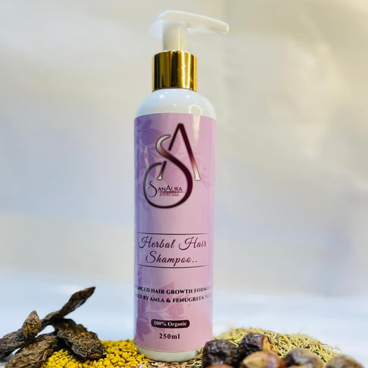 SanAura Herbal Hair Shampoo 250ml – Natural Hair Growth Formula