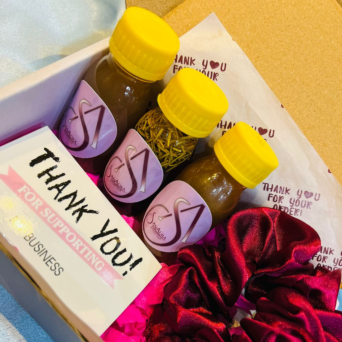 SanAura Mini Hair Care Travel Kit – 3 in 1 Solution