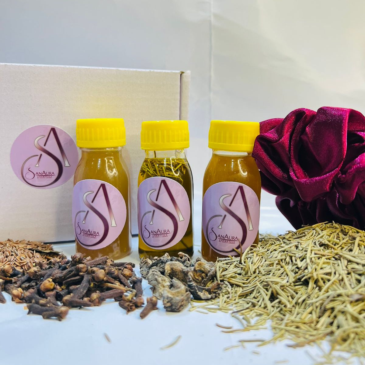 SanAura Mini Hair Care Travel Kit – 3 in 1 Solution