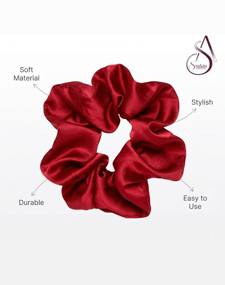 SanAura Hair Scrunchies – 5 Beautiful Colors