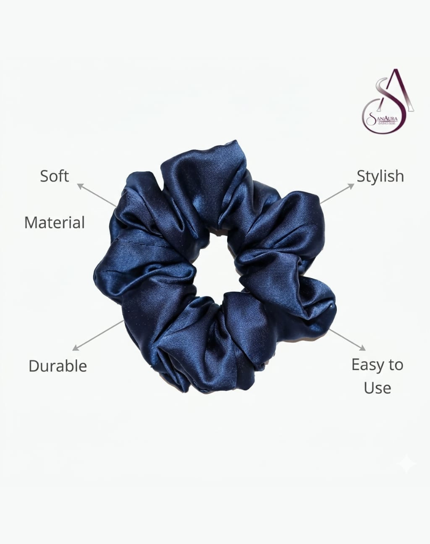 SanAura Hair Scrunchies – 5 Beautiful Colors