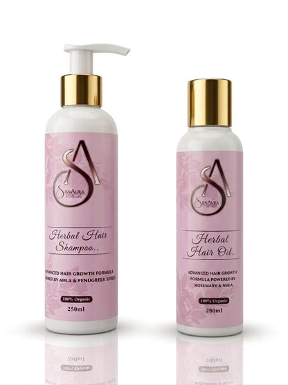 SanAura Hair Growth Combo (Oil+Shampoo)