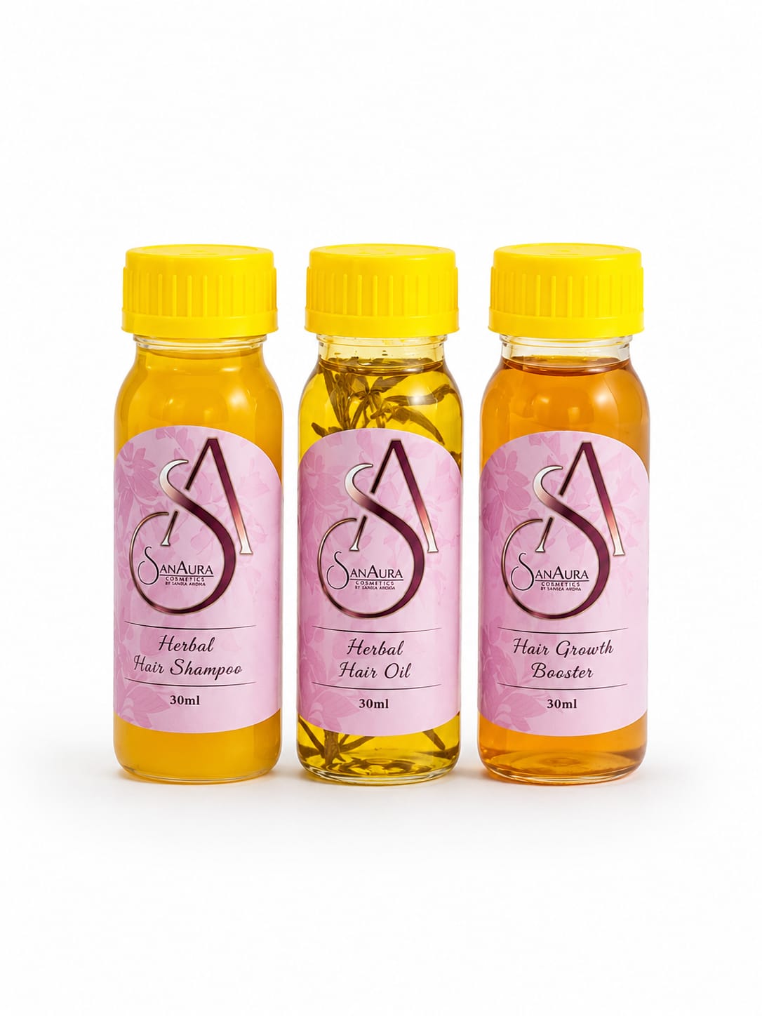SanAura Mini Hair Care Travel Kit – 3 in 1 Solution